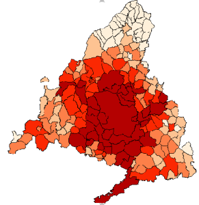Mapa Madrid por municipios